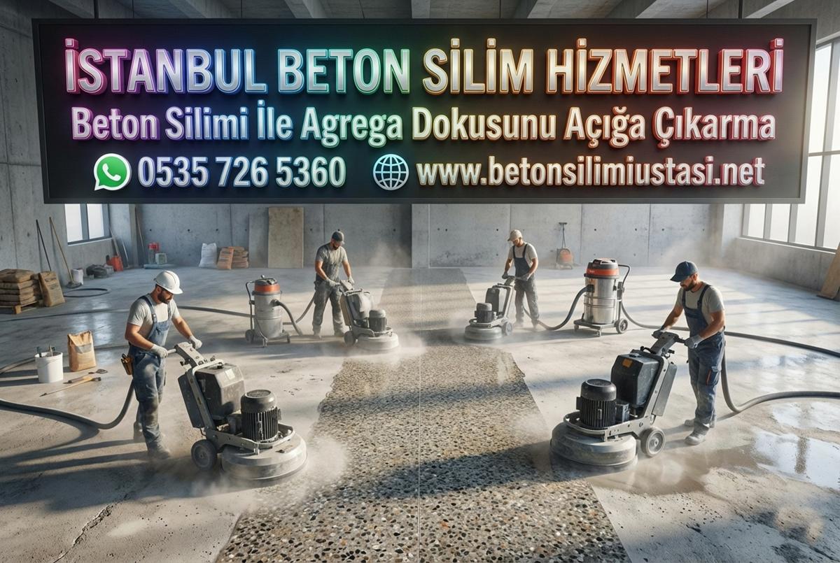 BETON SİLİMİ İLE AGREGA DOKUSUNU AÇIĞA ÇIKARMA