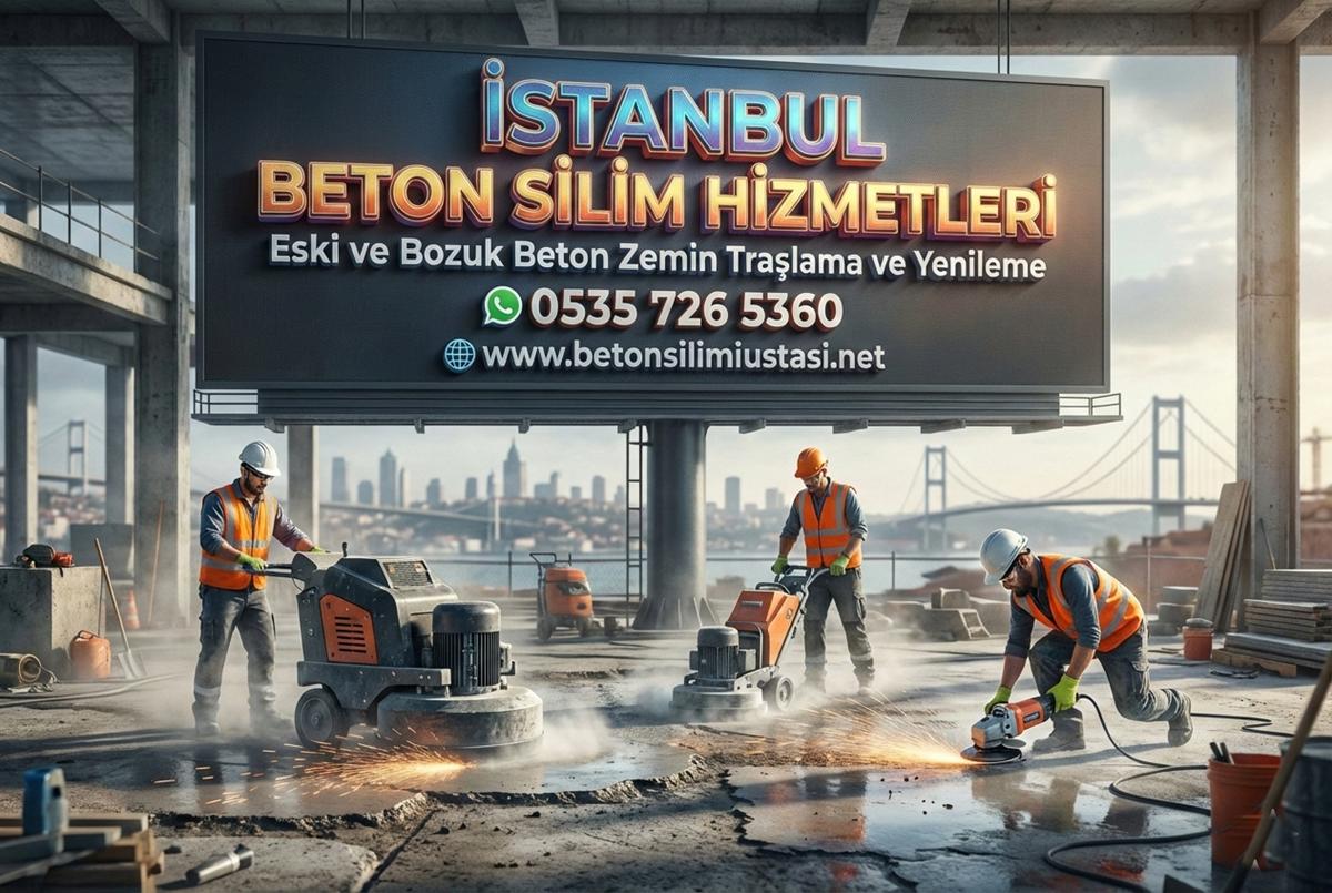 ESKİ VE BOZUK BETON ZEMİN TRAŞLAMA VE YENİLEME
